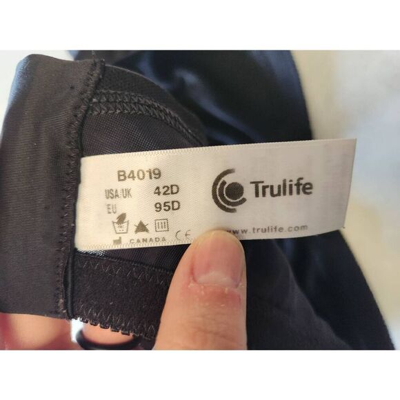 Trulife Jessica Cami Style Lace Accent Mastectomy Bra Size 42D B4019 - Picture 3 of 3